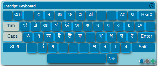 assamese inscript keyboard with shift